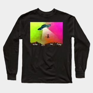 Glow With The Flow Kitty Cat Long Sleeve T-Shirt